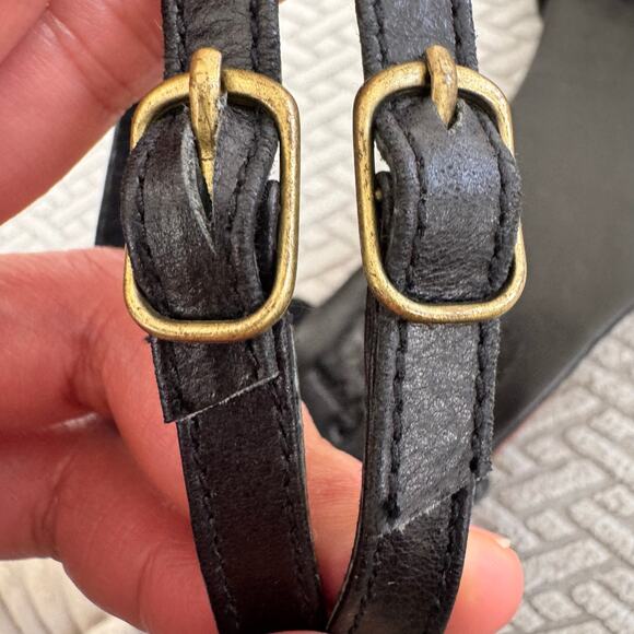 Elf Venus Leather Flats Black Size 12 Handmade Cottagecore Balletcore - Picture 8 of 9